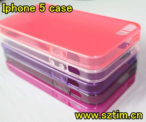 TPU soft case with crystal color for iphone 5 new from www.sztim.cn  made by Ms C.C.ag